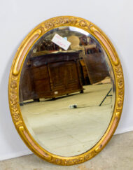 Antiikne ovaalne gildi peegel